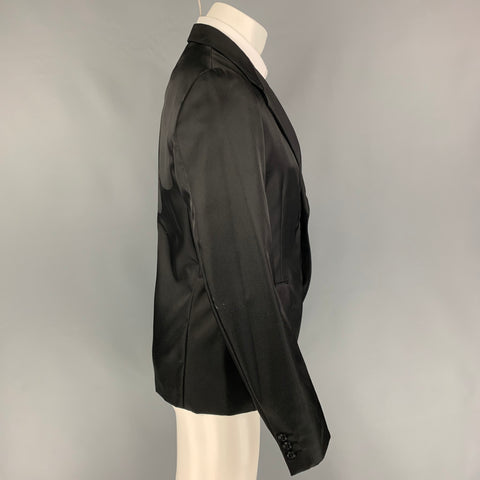 COMME des GARCONS HOMME PLUS Size M Black Nylon Sport Coat