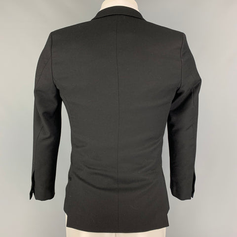 THE KOOPLES Size 34 Size Black Wool Single Breasted Sport Coat