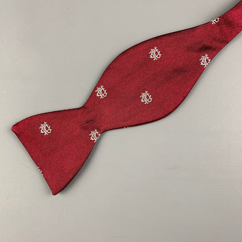 TALLY HO Burgundy Print Silk Tie