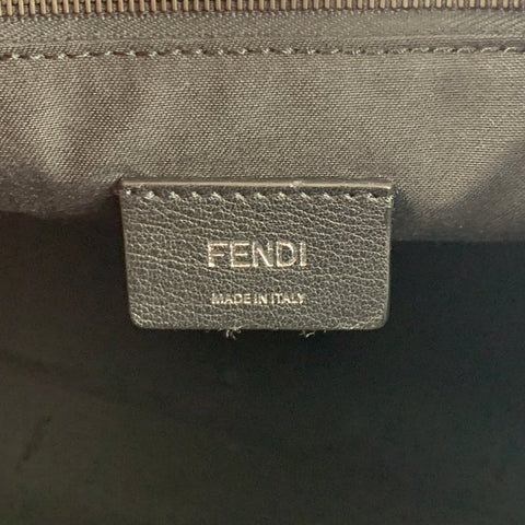 FENDI Black Leather 7VA400 Tote Briefcase Bag