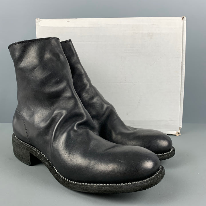 GUIDI Size 11 Black Boots
