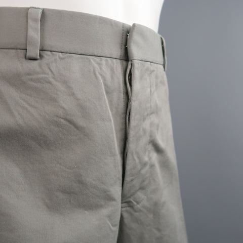BLACK FLEECE Size 32 BB1 Light Gray Cotton Cuffed Chino Pants
