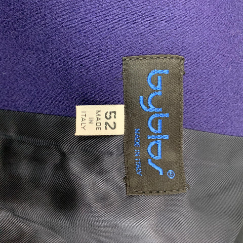 BYBLOS Size 42 Purple Wool Buttoned Vest