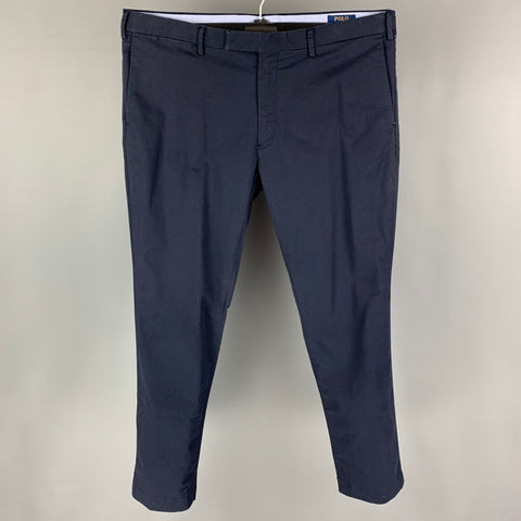 POLO by RALPH LAUREN Size 38 Navy Cotton Slim Fit Casual Pants