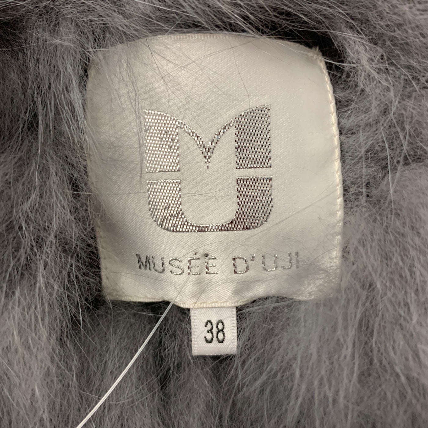 MUSEE D'UJI Size L Grey Knitted Fur Long Coat – Sui Generis