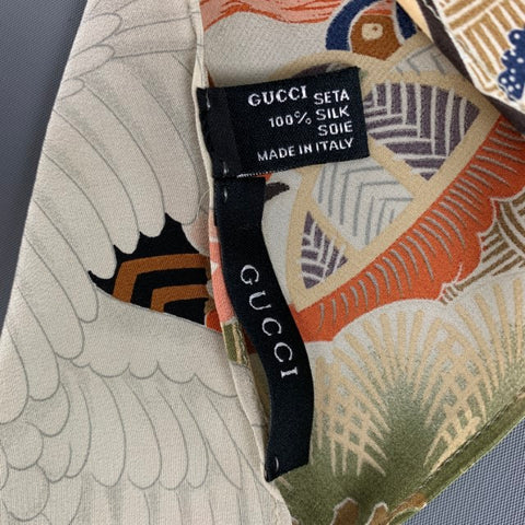 GUCCI by Tom Ford Multi-Color Chinoiserie Silk Scarf