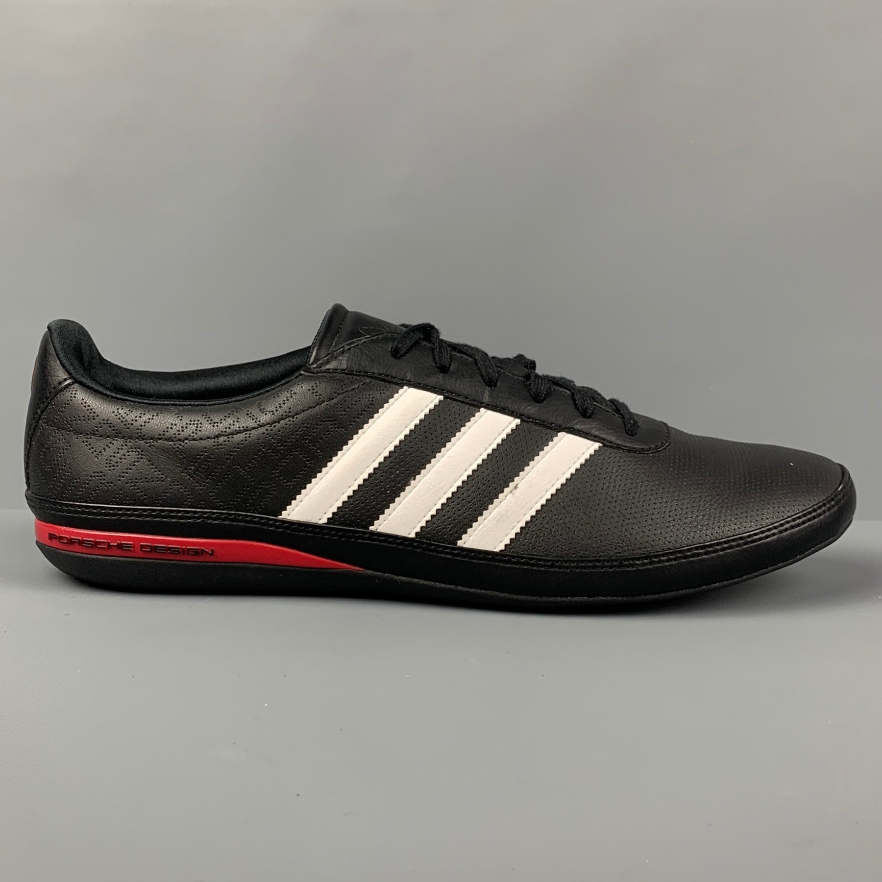 PORSCHE DESIGN x ADIDAS Size Black White Leather Lace Up