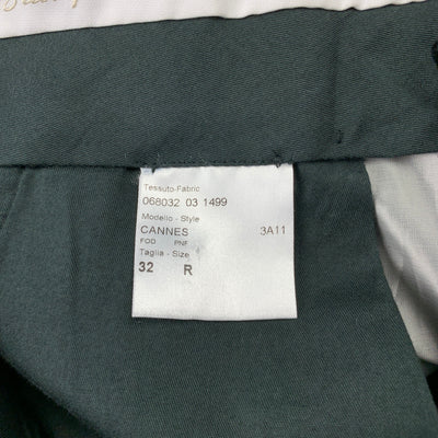 BRIONI Size 32 Black Corduroy Cuffed Hem Dress Pants