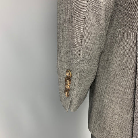 POLO by RALPH LAUREN Size 42 Light Gray Virgin Wool Notch Lapel Suit