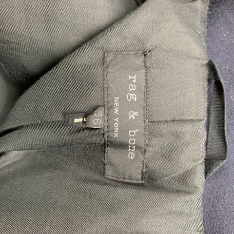RAG &amp; BONE Taille S Manteau Col Châle en Laine Marine