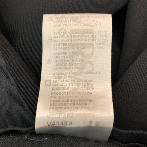 VERSACE COLLECTION Taille 38 Costume simple boutonnage en laine mélangée noire