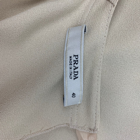 PRADA Size 4 Beige Acetate Viscose Camisole Dress Top