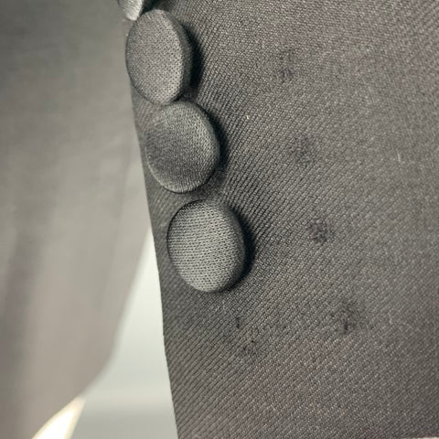 ERMENEGILDO ZEGNA Taille 40 Manteau de sport à revers en laine noire