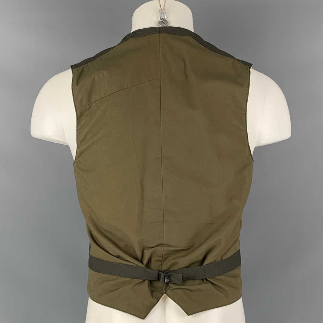 NICE COLLECTIVE Size M  Green Two Pockets Vest