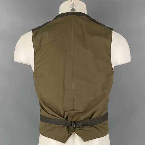 NICE COLLECTIVE Chaleco Dos Bolsillos Verde Talla M