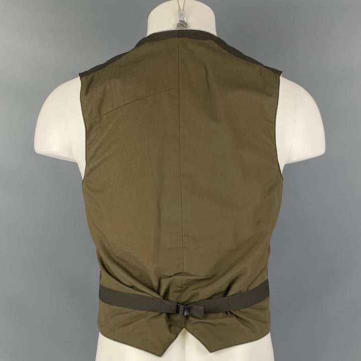 NICE COLLECTIVE Size M  Green Two Pockets Vest