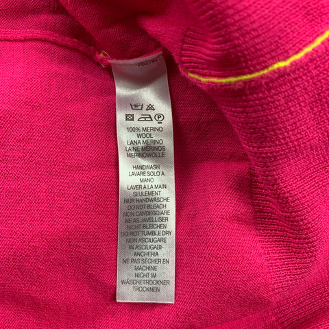 PAUL SMITH Size L Pink Merino Wool Crew-Neck Pullover Sweater