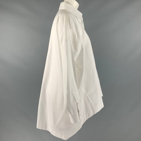ESKANDAR Taille 0 Chemise courte en coton blanc