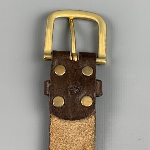 LAWLESS DENIM Size 32 Brown Leather Belt