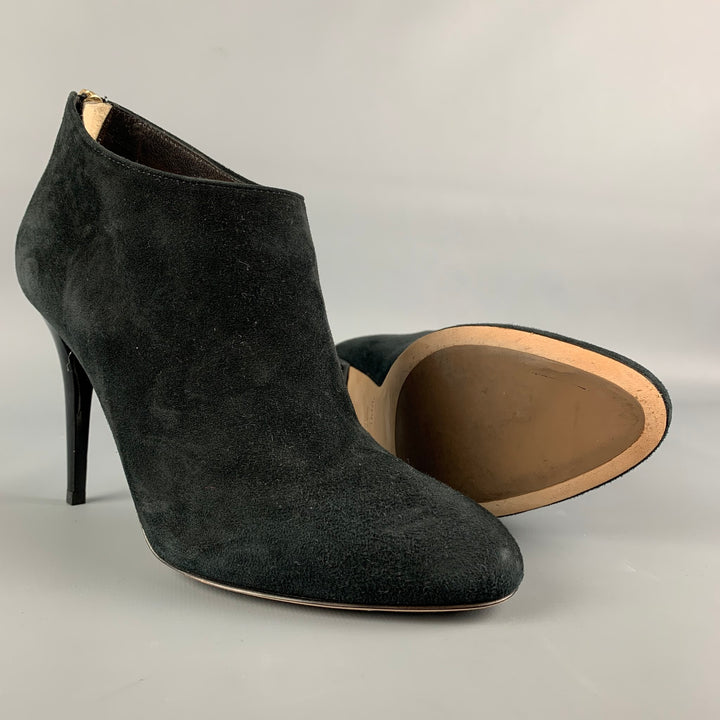 JIMMY CHOO Size 8 Black Suede Ankle Boots