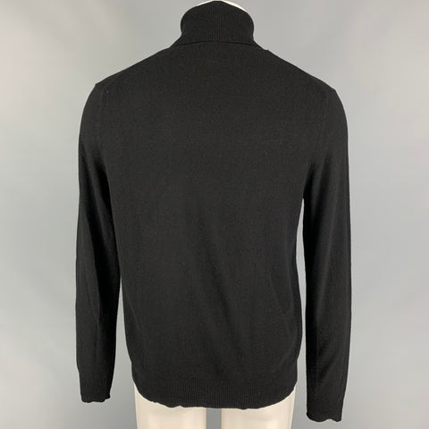 J.CREW Size S Black Wool Blend Turtleneck Pullover
