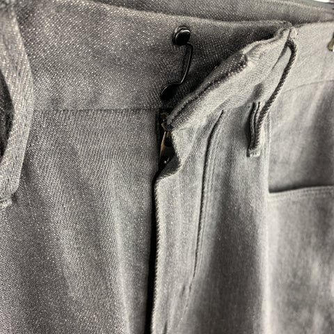 EMPORIO ARMANI Taille 32 x 32 Jean en coton anthracite avec braguette zippée