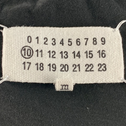MAISON MARGIELA Size M Black Contrast Stitch Short Sleeve T-shirt