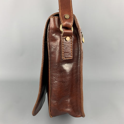 Sac messager en cuir cognac MANUFACTUS