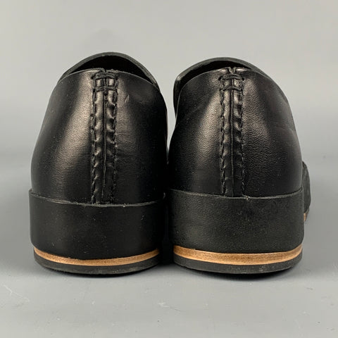 FEIT Size 7 Black Leather Slip On Loafers