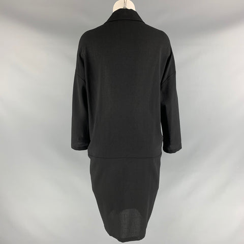 CHRISTIAN WIJNANTS Size S Black Virgin Wool Solid Dress