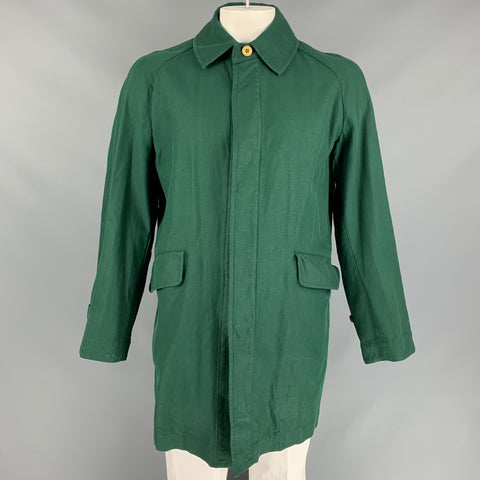 45rpm Size M Green Cotton Hidden Placket Coat