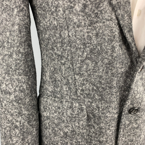 DOLCE & GABBANA Size 40 Grey Heather Alpaca / Nylon Sport Coat