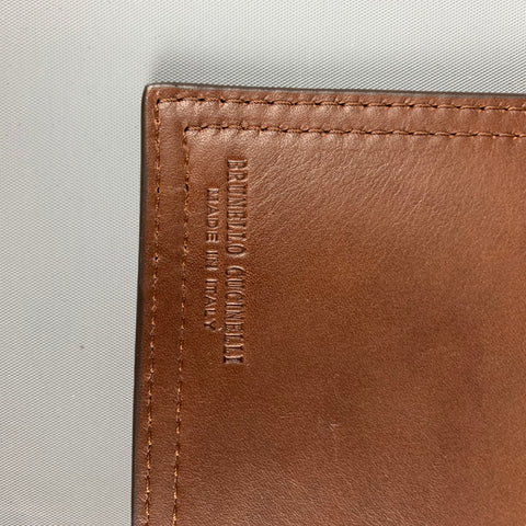 BRUNELLO CUCINELLI Étui iPad en cuir marron