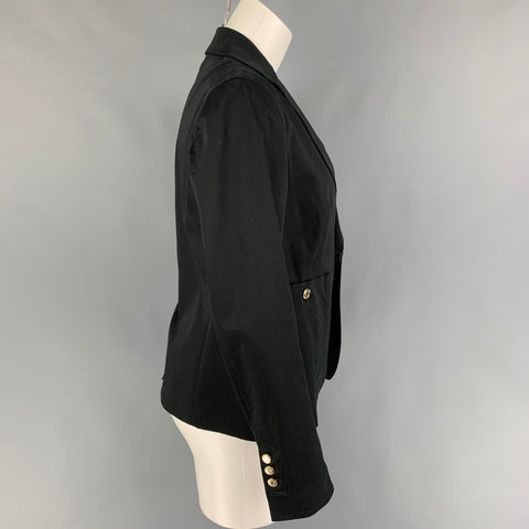 DSQUARED2 Size 8 Black Cotton Jacket Blazer
