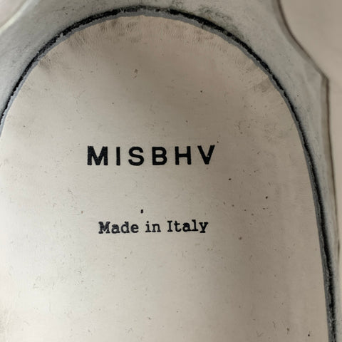 MISBHV Eurpoa Moon Size 8 White Leather Sneakers