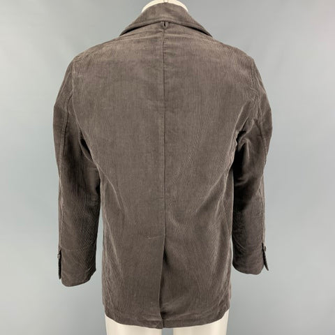 BLACK FLEECE Size M Gray Corduroy Cotton Jacket