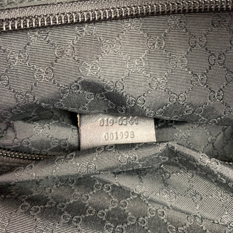 Vintage GUCCI Black Canvas Leather Trim Messenger Bag