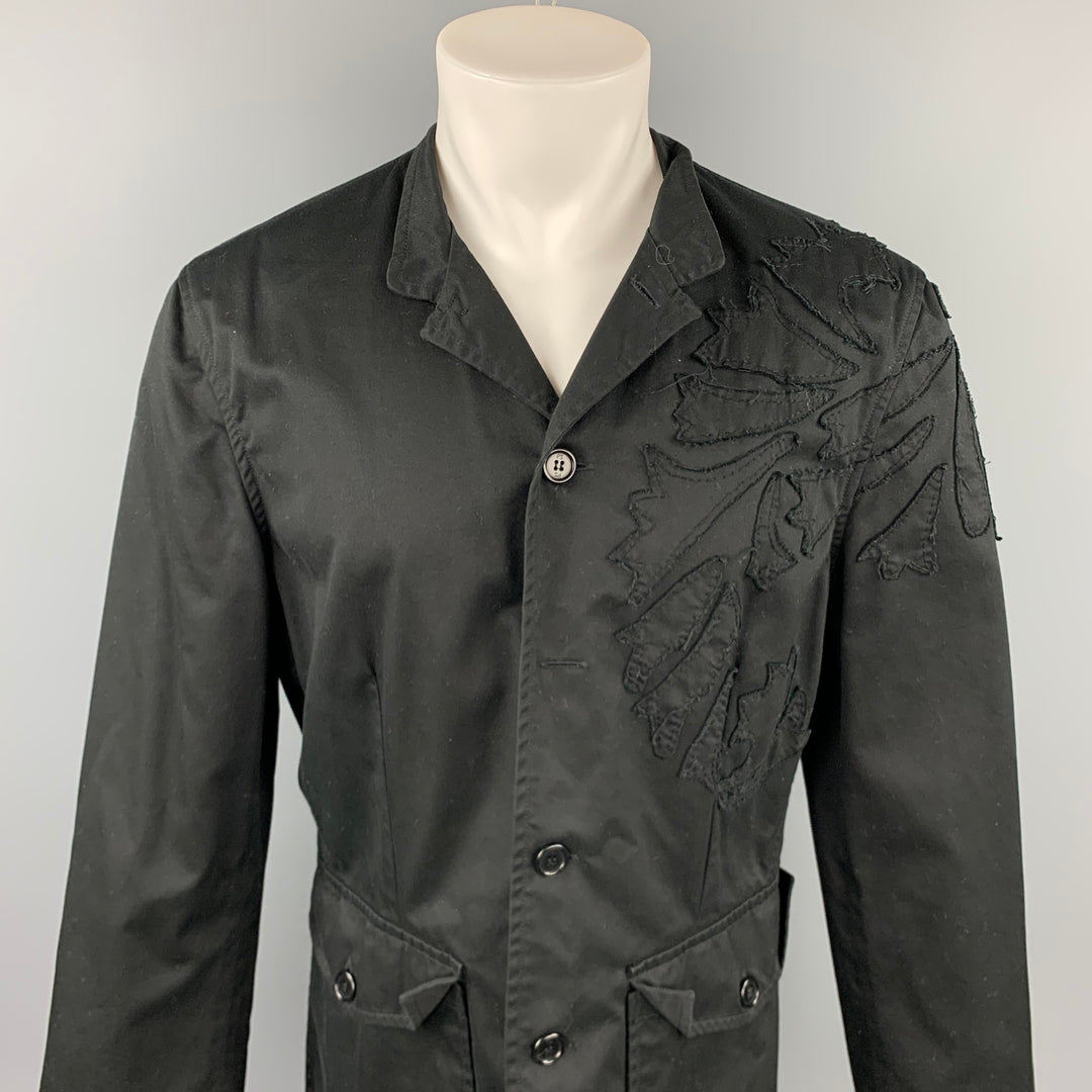 PS by PAUL SMITH Size 40 Black Patches Cotton Buttoned Jacket