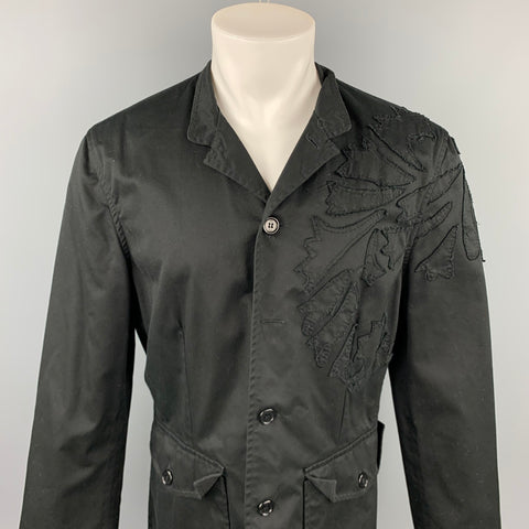 PS by PAUL SMITH Size 40 Black Patches Cotton Buttoned Jacket