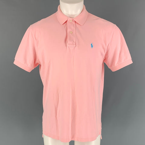 POLO by RALPH LAUREN Size M Pink Cotton Buttoned Polo