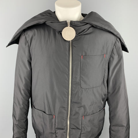 RAF SIMONS - TO THE ARCHIVES NO LONGER RELEVANT Size S Black Down Filled Jacket