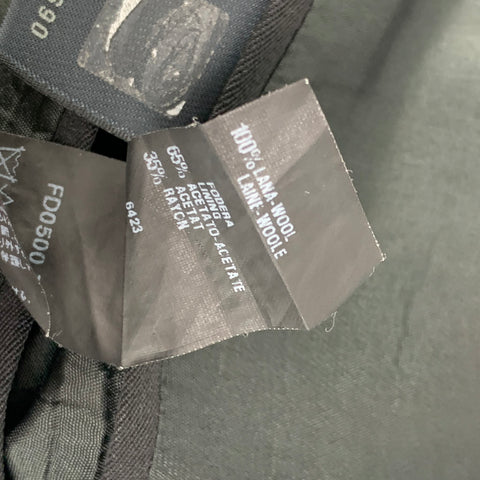 FENDI Size 40 Regular Black Wool Notch Lapel Sport Coat