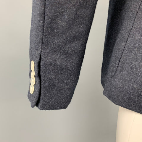 BAND OF OUTSIDERS Taille 36 Manteau de sport à double boutonnage en laine anthracite