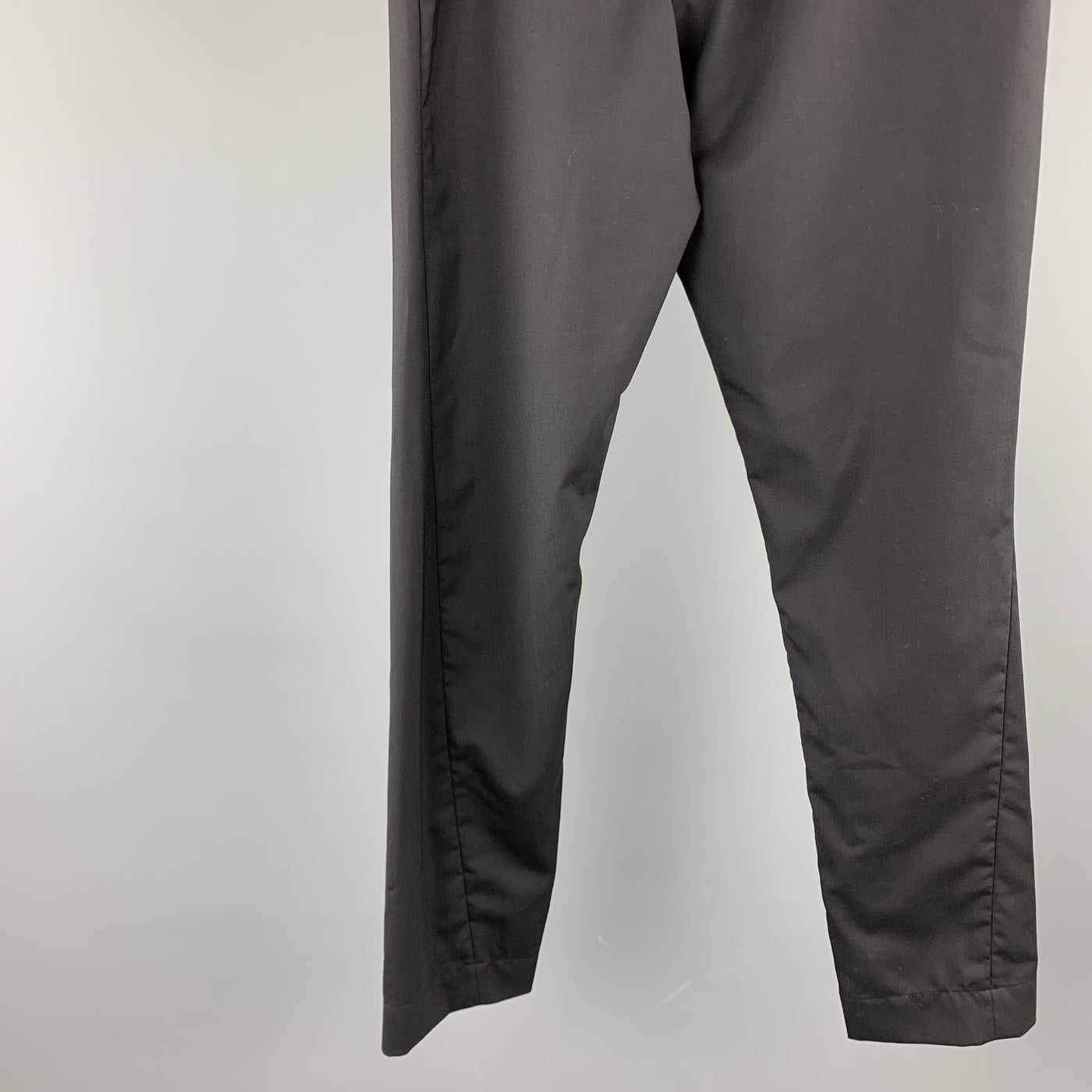 VIVIENNE WESTWOOD Size 28 x 31 Black Solid Lana Wool Casual Pants