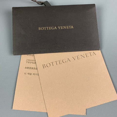BOTTEGA VENETA Beige Floral Python Skin Leather Pochette Knot Clutch
