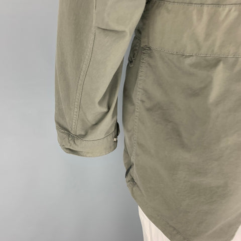 NEMEN by FINEST CLOTH Size L Green Olive Polyester Nylon Hooded Coat