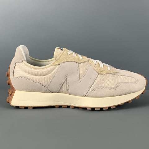 NEW BALANCE 327 Size 11 Beige Mixed Fabrics Low Top Sneakers