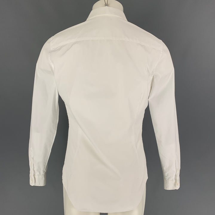 CARVEN Size M White Cotton Button Up Long Sleeve Shirt