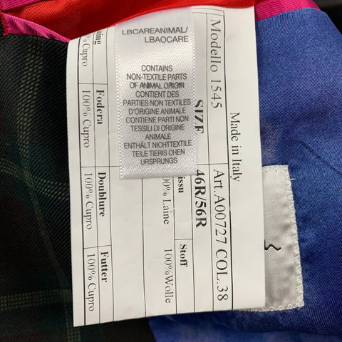 PAUL SMITH Soho Fit Size 46 Regular Brown & Green Plaid Wool Notch Lapel Sport Coat