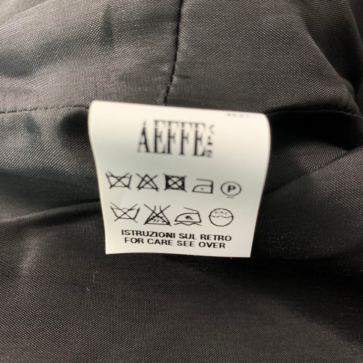 ALBERTA FERRETTI Size 8 Black Rayon Blend Hidden Snaps Jacket